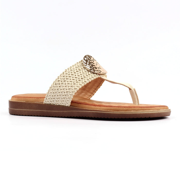 Fiona White Sandal
