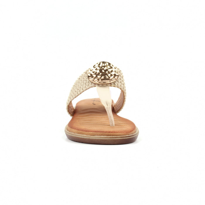 Fiona White Sandal