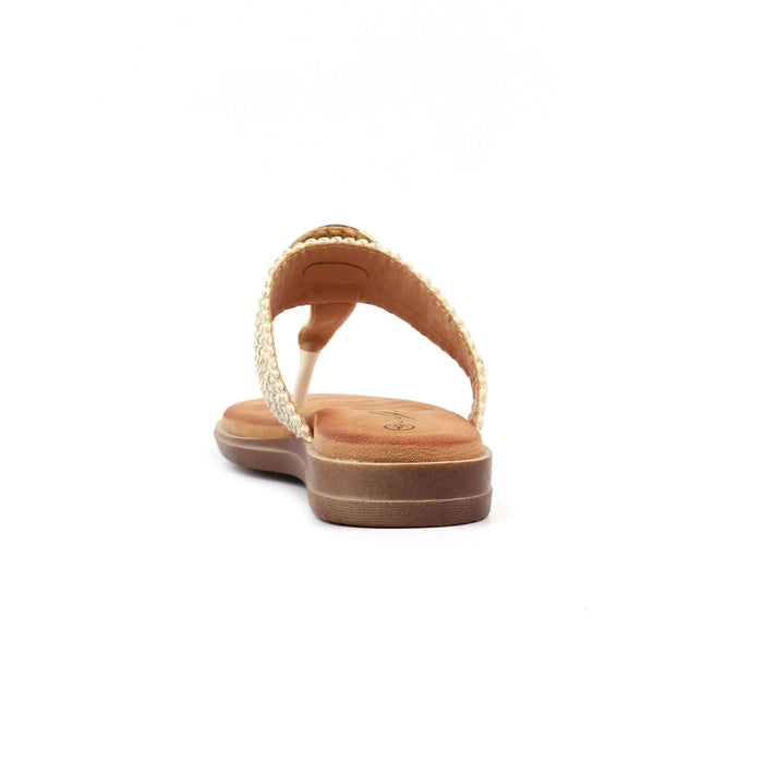 Fiona White Sandal