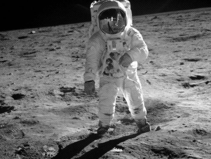 First Steps on the Moon Wallpaper Mural-Wall Mural-Eazywallz