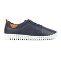 Flamborough Navy Leather Shoe