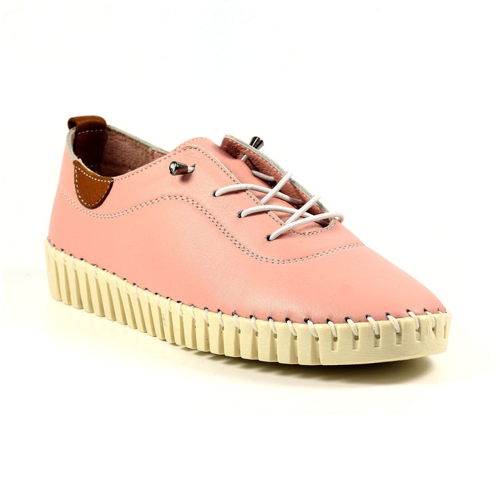 Flamborough Pale Pink Leather Shoe