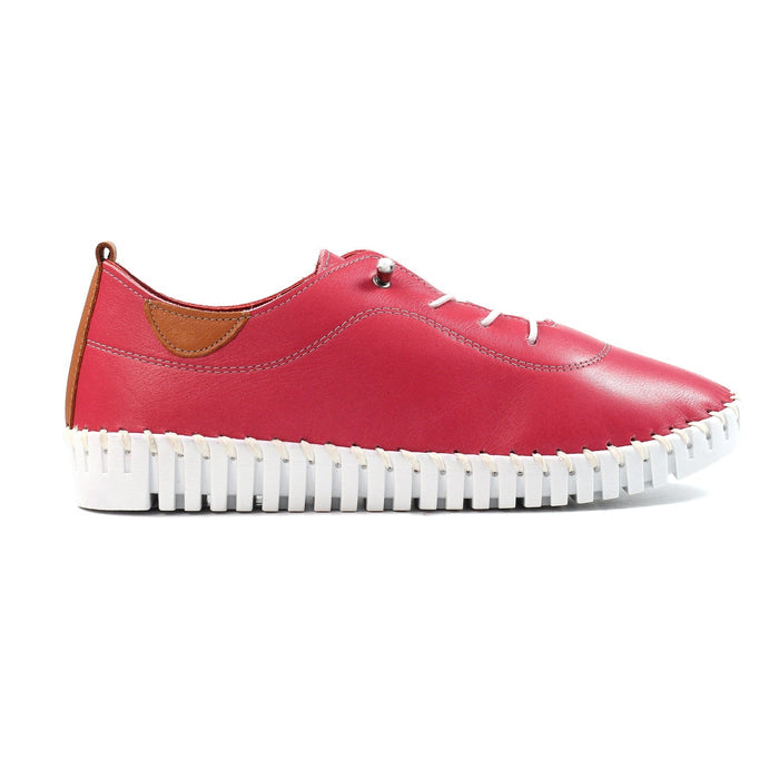 Flamborough Raspberry Leather Shoe