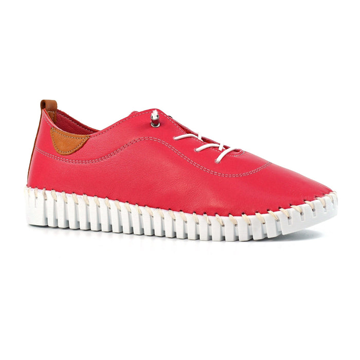 Flamborough Raspberry Leather Shoe