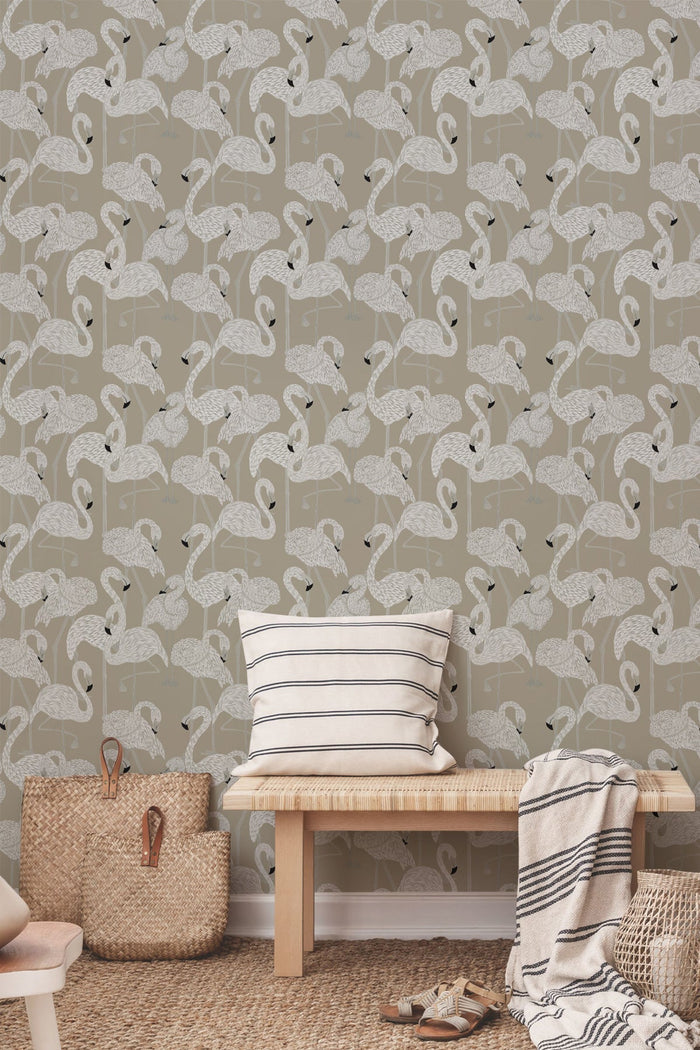Flamingos / Sepia