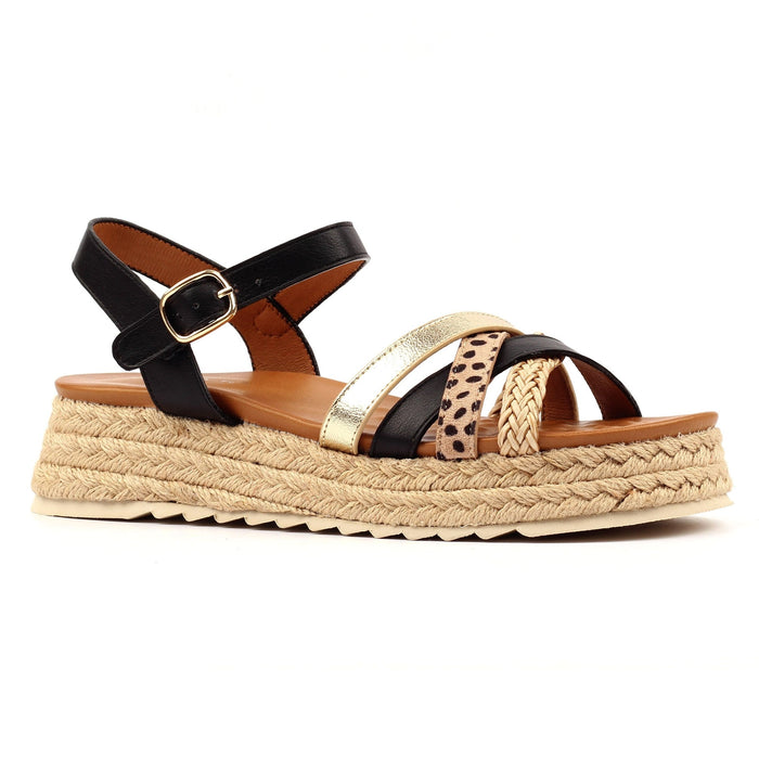 Flick Black Sandal