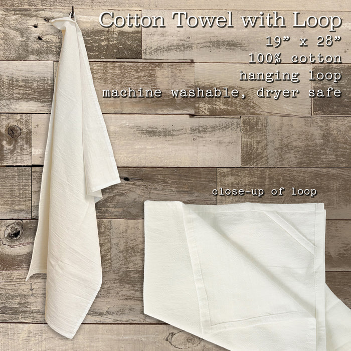 Floral Lighthouse - Cotton Tea Towel