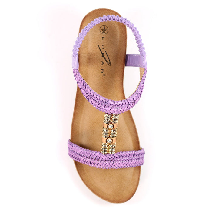 Florence Lilac Wedge Sandal