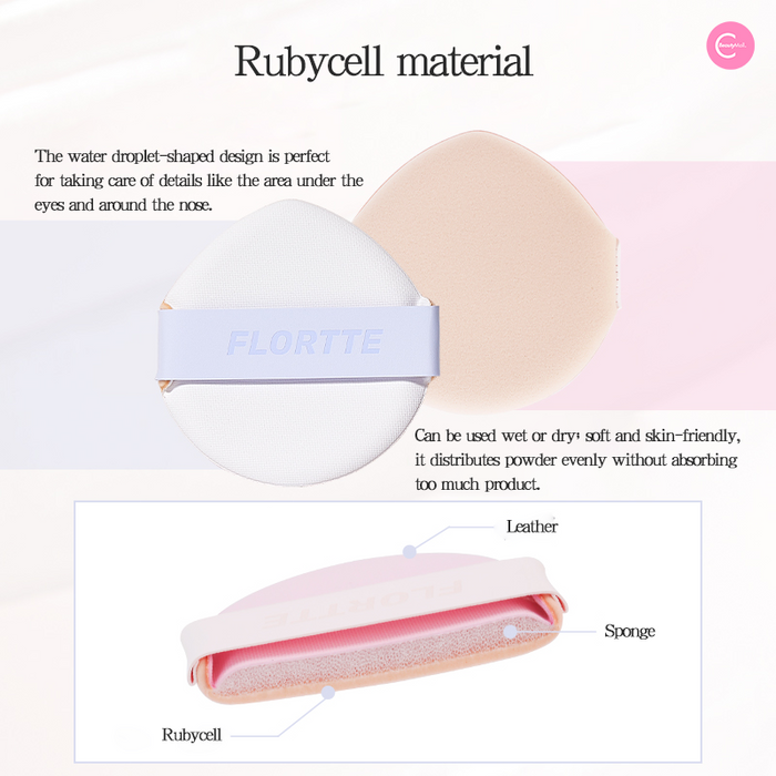 FLORTTE Ballet Veil Cushion Cream detail