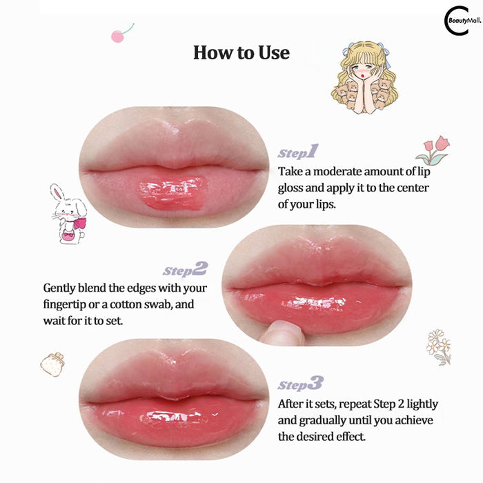 FLORTTE x MIKKO Crystal Clear Glossy Lip Lacquer 08