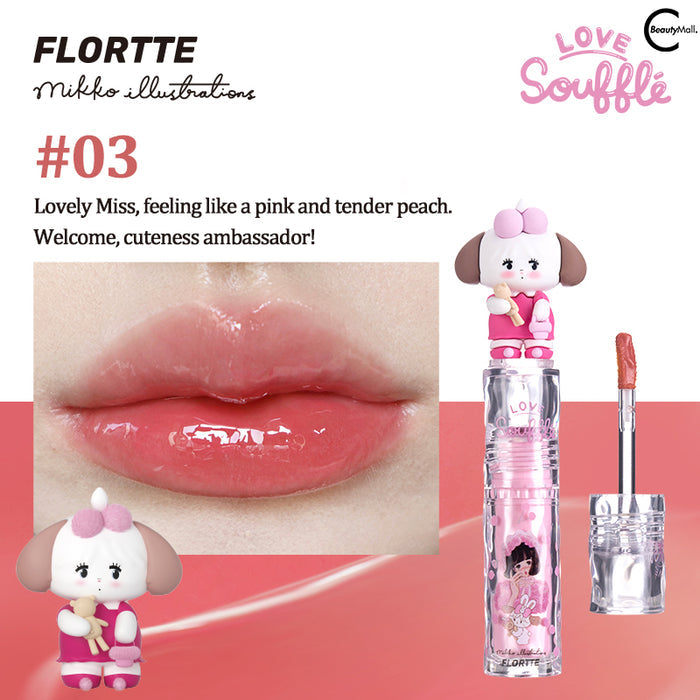 FLORTTE x MIKKO Crystal Clear Glossy Lip Lacquer 03#