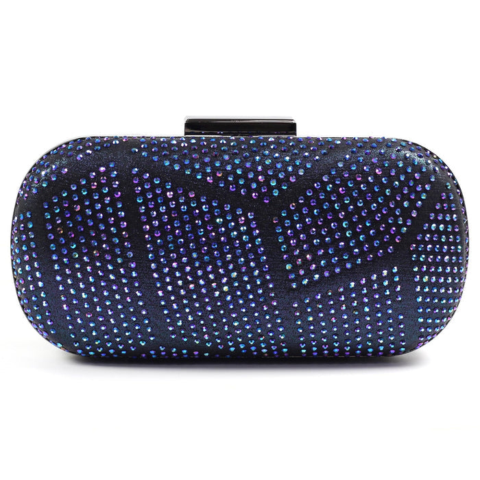 Francie Blue Gemstone Clutch Bag