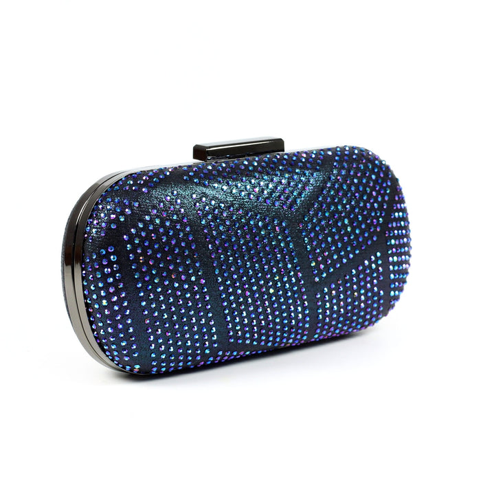 Francie Blue Gemstone Clutch Bag