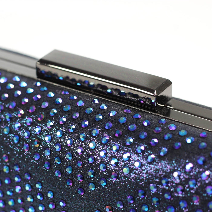Francie Blue Gemstone Clutch Bag