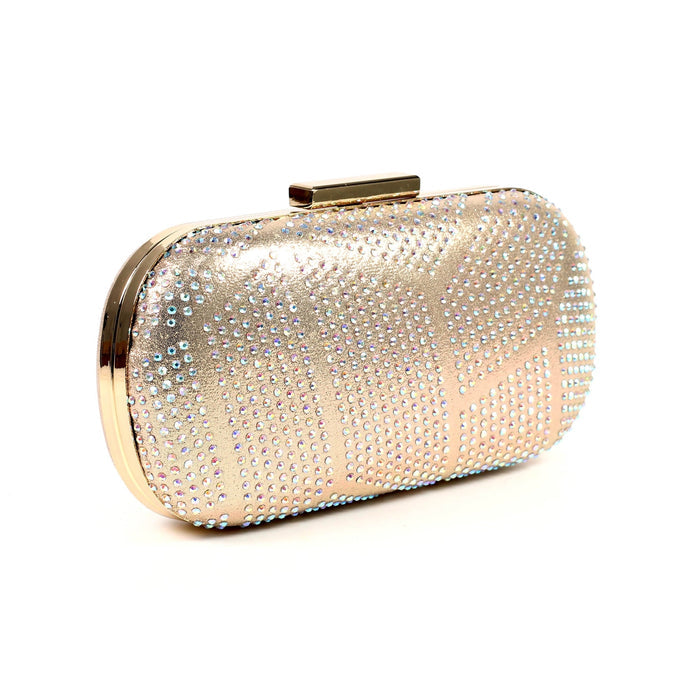 Francie Gold Gemstone Clutch Bag