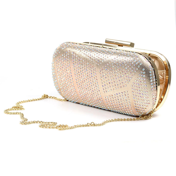 Francie Gold Gemstone Clutch Bag