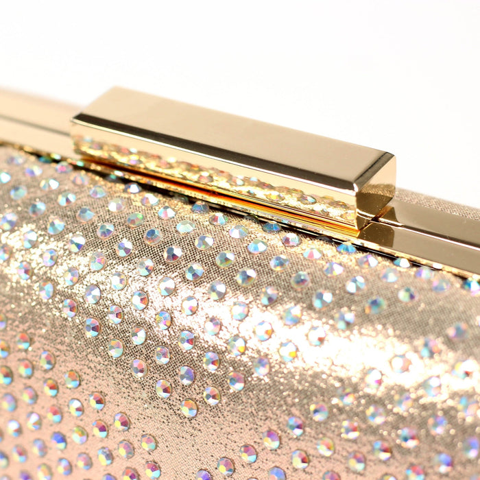 Francie Gold Gemstone Clutch Bag