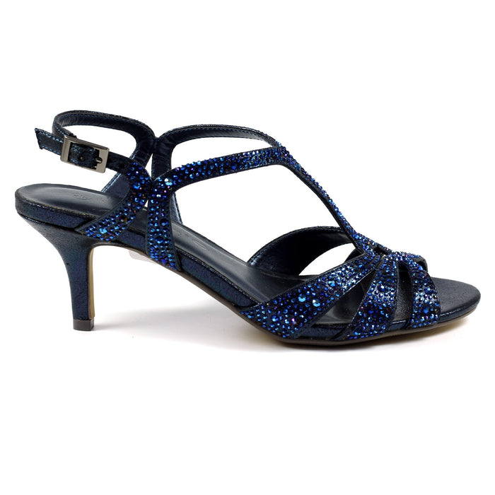 Francie Wide Fit Blue Gemstone Sandal