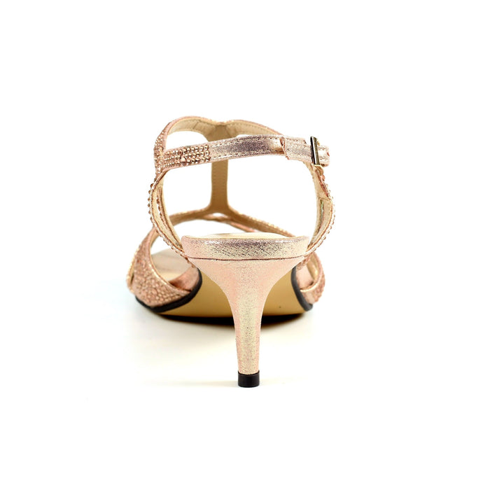 Francie Wide Fit Rose Gemstone Sandal