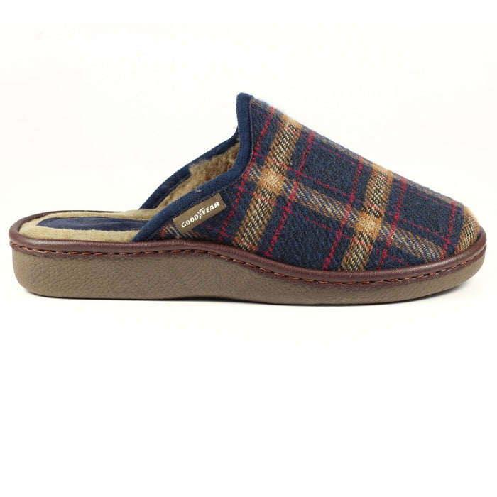 Frank Blue Mule Slipper