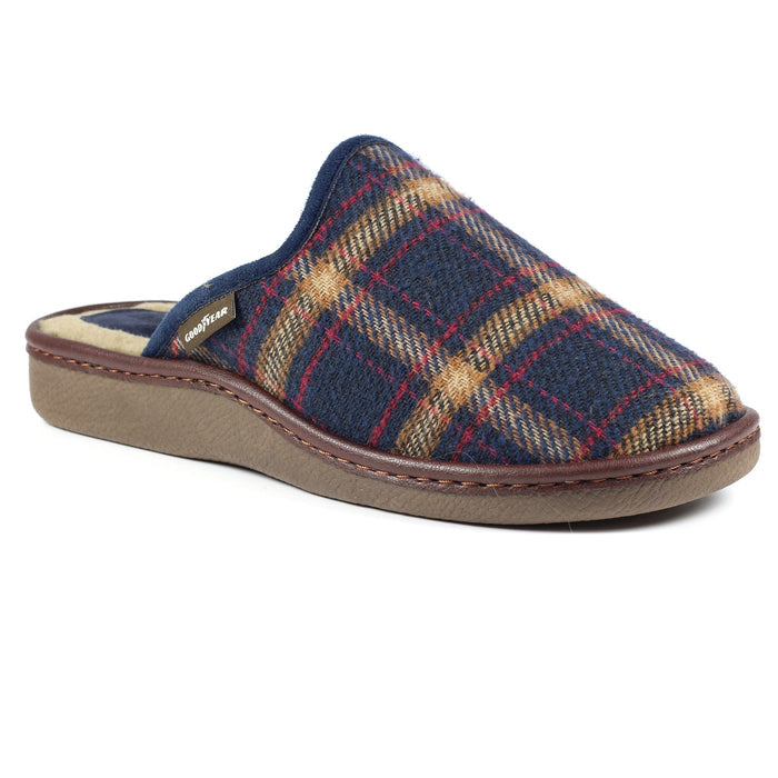 Frank Blue Mule Slipper