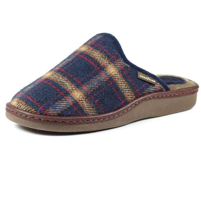 Frank Blue Mule Slipper