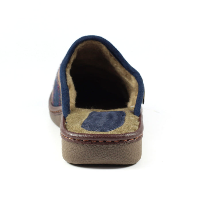 Frank Blue Mule Slipper