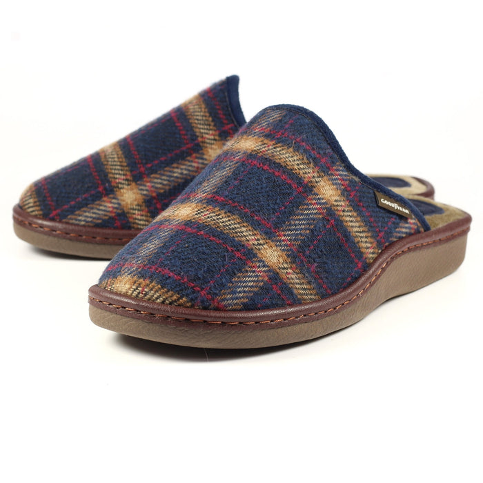 Frank Blue Mule Slipper