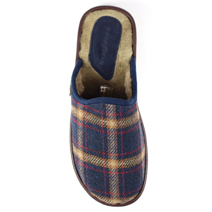 Frank Blue Mule Slipper