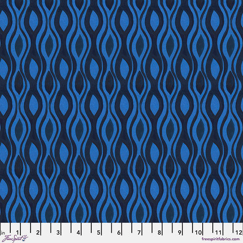 Free Spirit Fabrics: Flowerfields - Pool Blue