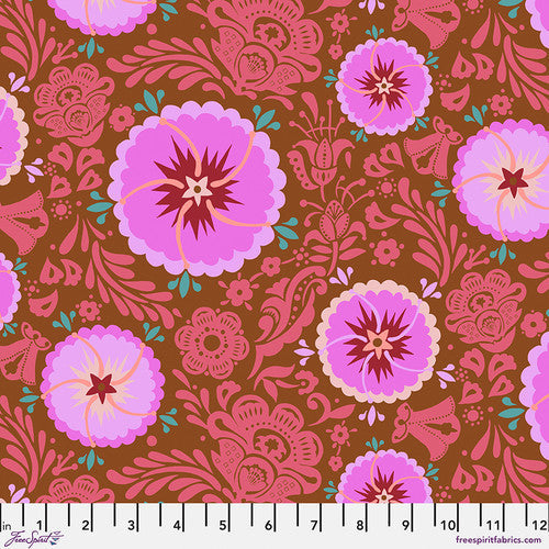FreeSpirit - Love Always AM - Fortune - Toffee - PWAH087.TOFFEE - Sold by the Half Yard