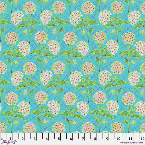 FreeSpirit - Our Fair Home - Trellis - Pond - PWAH213.Pond - Sold by the Half Yard