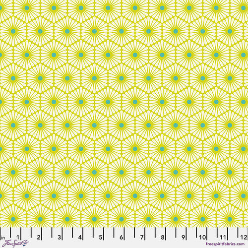 FreeSpirit Fabrics - Tula Pink -  Besties - Daisy Chain Clover - Sold by the Yard