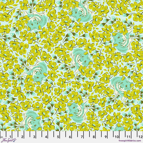 FreeSpirit Fabrics - Tula Pink - Besties Tula Pink - Chubby Cheeks Clover - Sold by the Yard
