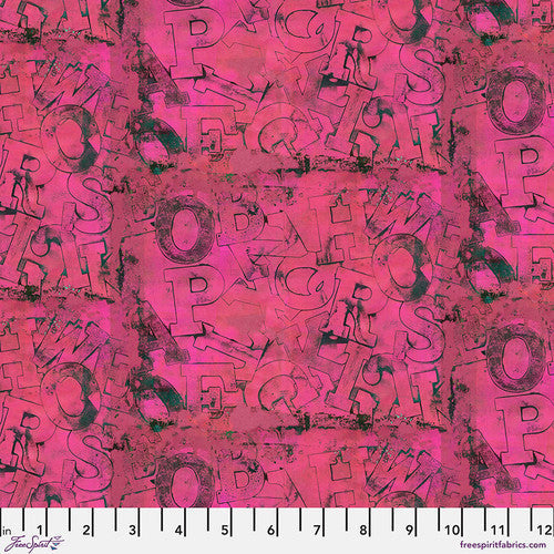 FreeSpirit Fabrics: Ravel - E Bond -Small Intertwine Watermelon