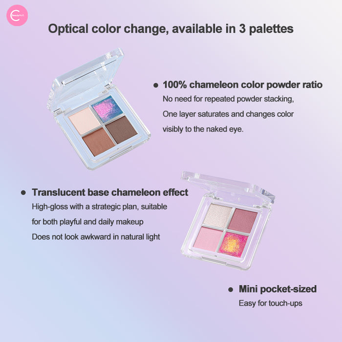 GELLA'S Chameleon Quad Eyeshadow style B03#