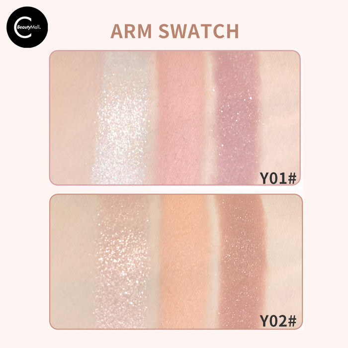 Gellas Ethereal Glow Crystal Eyeshadow Palette style #Y01