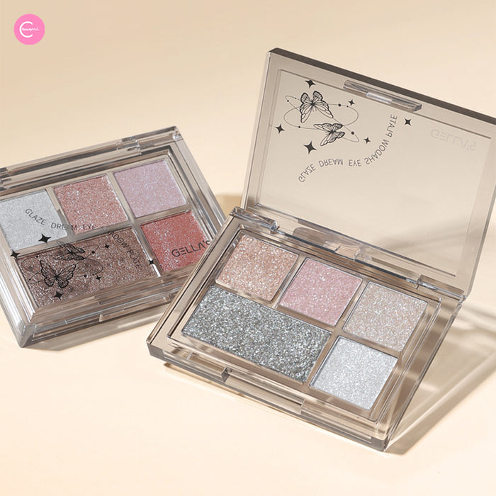 GELLA'S Shimmering 5-Color Eyeshadow Palette style #F02