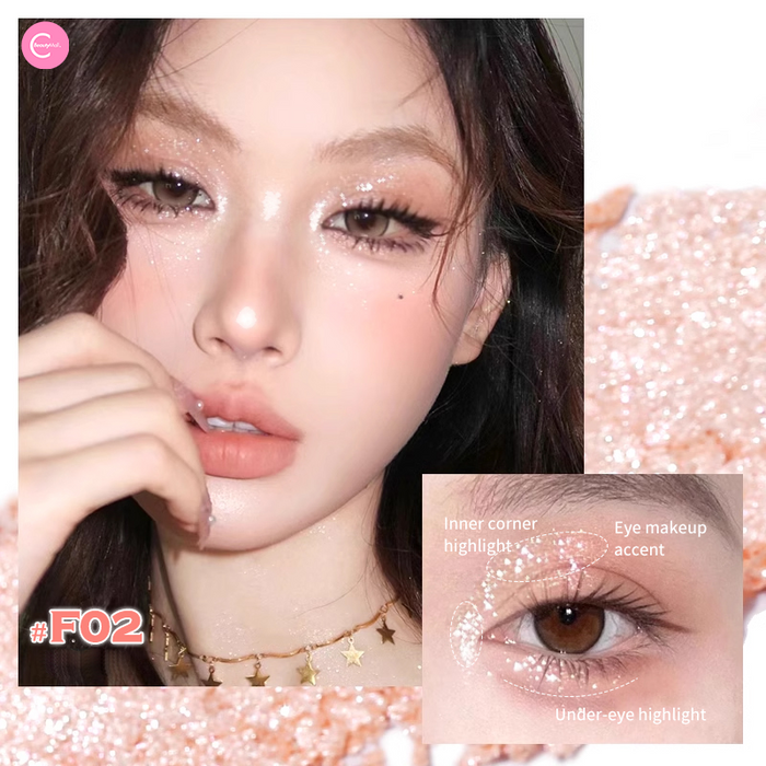 GELLA'S Shimmering 5-Color Eyeshadow Palette style #F01