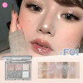 GELLA'S Shimmering 5-Color Eyeshadow Palette style #F01