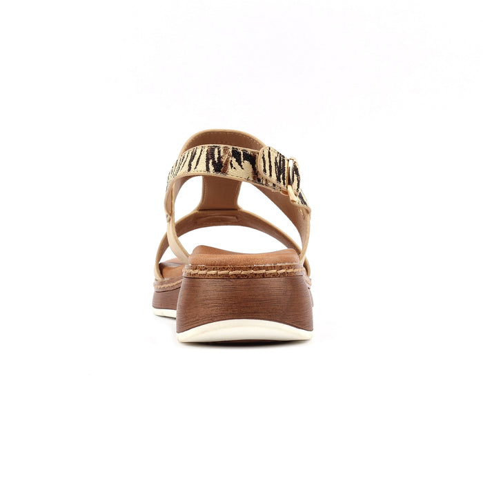 Georgia Beige Wedge Sandal