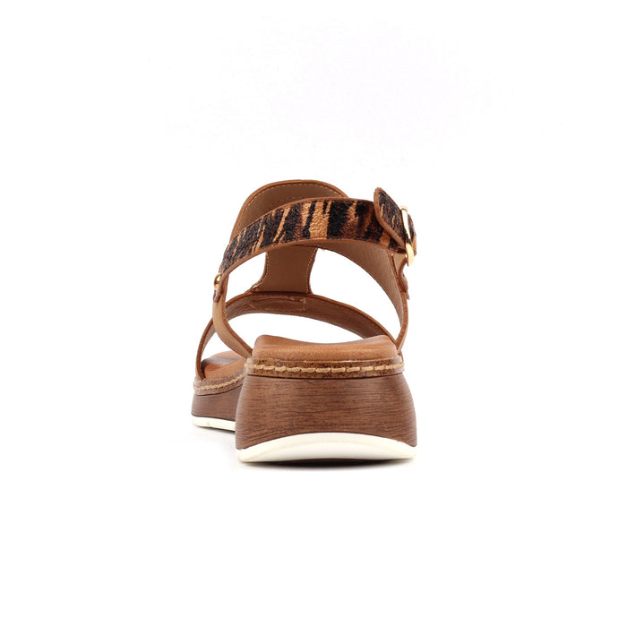 Georgia Tan Wedge Sandal