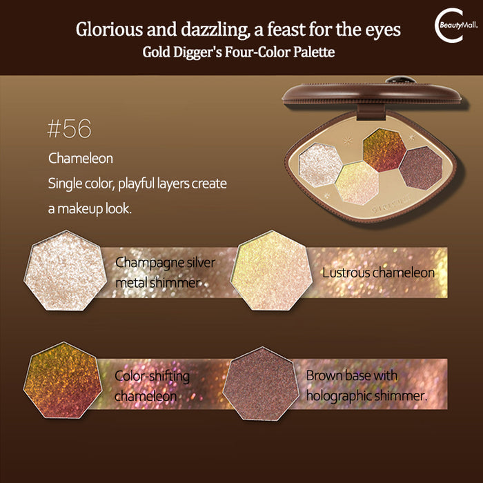 Girlcult Cyber Chaizi Series Quad Eyeshadow SET 2: Dark Angel Makeup Set