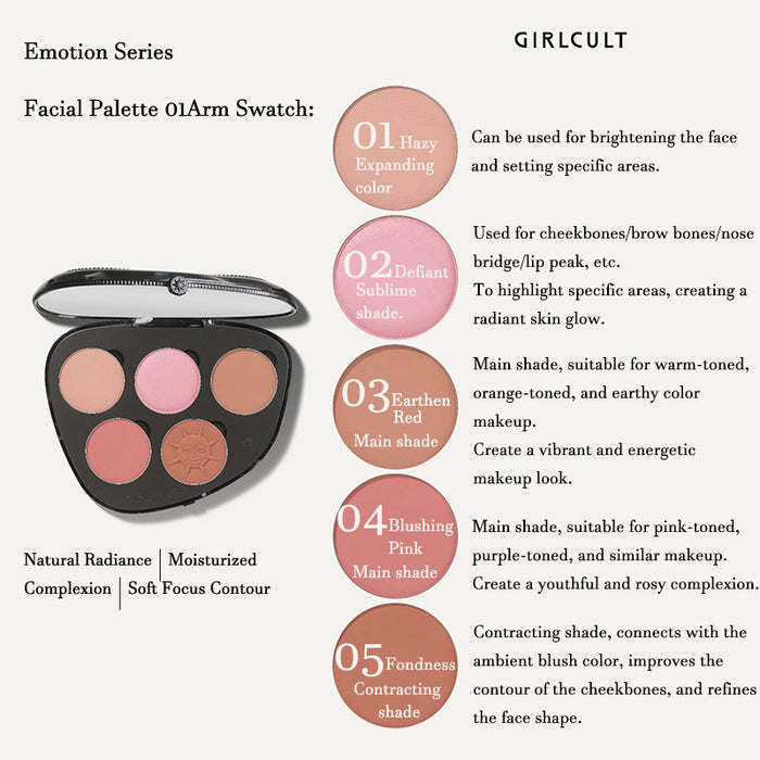 Girlcult Emotion Series Face Palette detail