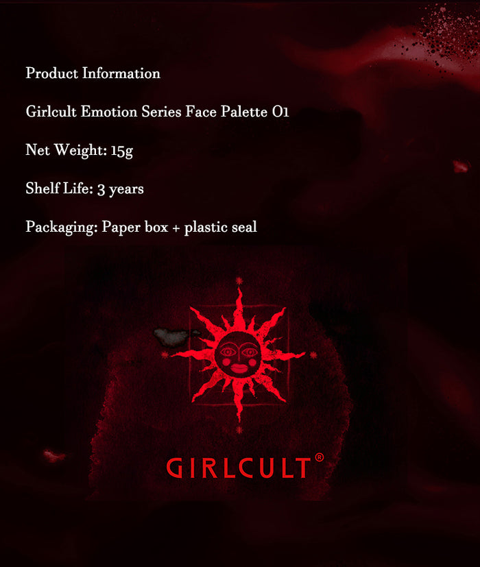 Girlcult Emotion Series Face Palette detail