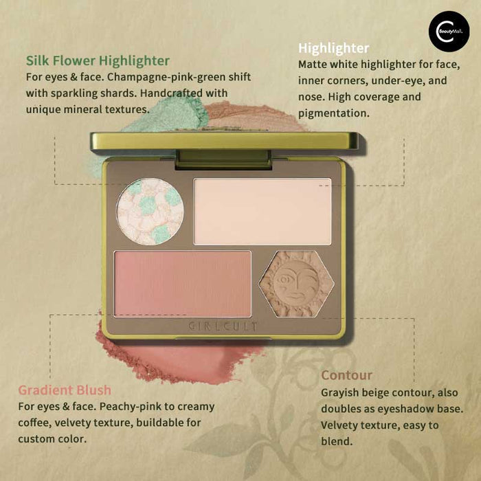 GlRLCULT Herbal Compendium Series All-in-One Face Palette style #03