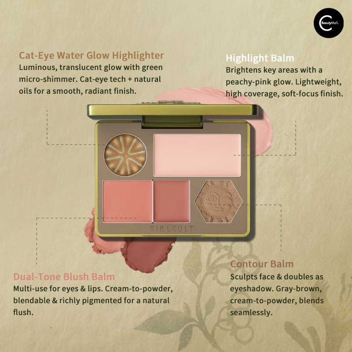 GlRLCULT Herbal Compendium Series All-in-One Face Palette style #02