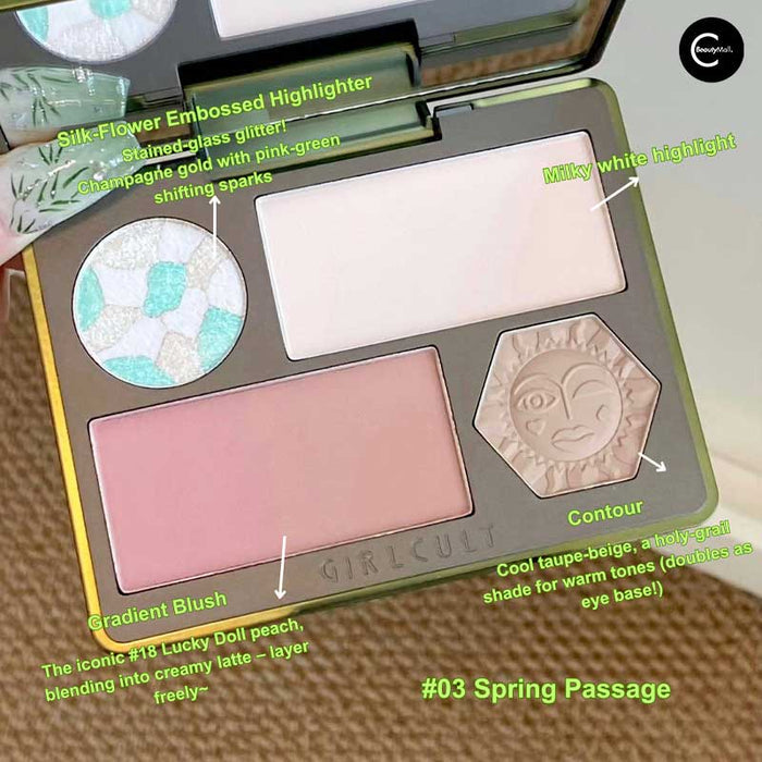 GlRLCULT Herbal Compendium Series All-in-One Face Palette style #02