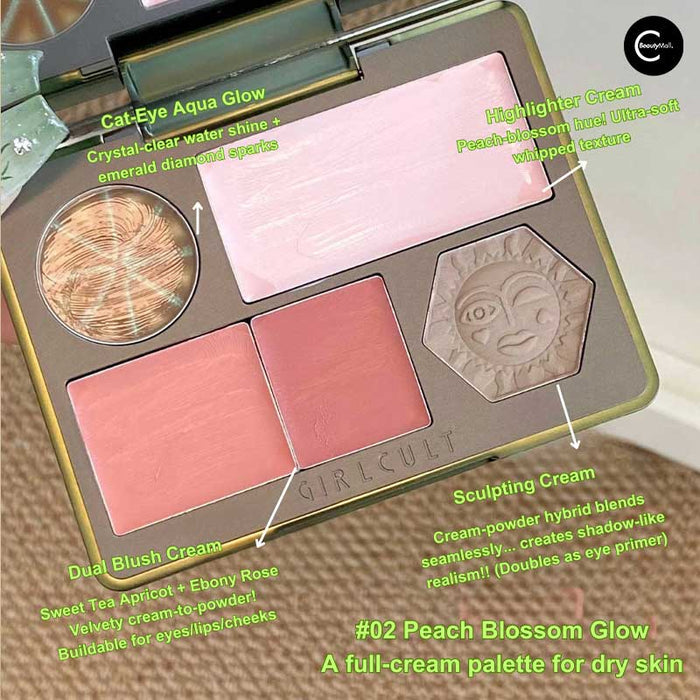 GlRLCULT Herbal Compendium Series All-in-One Face Palette style #02