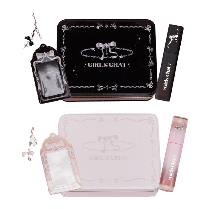 Girls Chat “Whisper of Rebellion” Lip Mud & Gloss Set style #Set 1